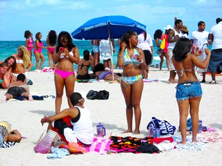 Cute Sexy Superfine Black Girls Enjoy the Beach Scene - © 2012 Jimmy Rocker Photography