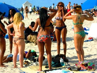 Group of Beautiful Black Girls in Sexy Bikinis on the Beach #3 - © 2012 Jimmy Rocker Photography
