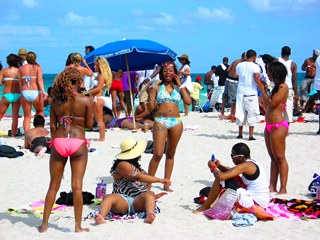 Cute Sexy Superfine Black Girls Enjoy the Beach Scene #2 - © 2012 Jimmy Rocker Photography