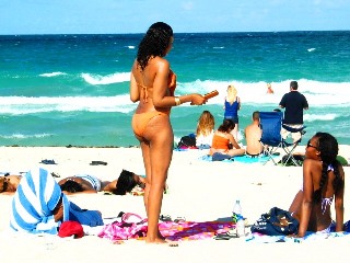 Gorgeous Light Skinned Beach Beauty Showing Off Fine Sexy Bikini Bottom #2 - © 2012 Jimmy Rocker Photography